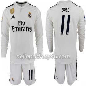Fotbalový Dres Real Madrid BALE 11 Dětské Domácí 2018/19 Dlouhý Rukáv